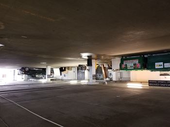 Upper level parking garage